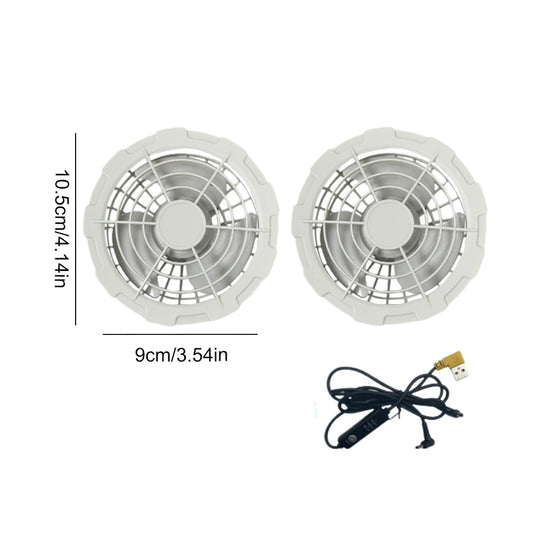 Wearable Cooling Vest Heat Resistant Air Conditioner Clothes Breathable Cooling Fan Vest for Summer Camping Fishing Hiking Work