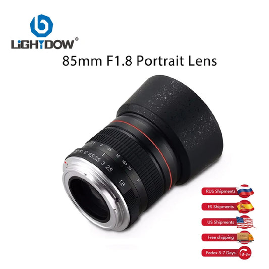 Lightdow 85mm F1.8 Full Frame Manual Focus Portrait Lens