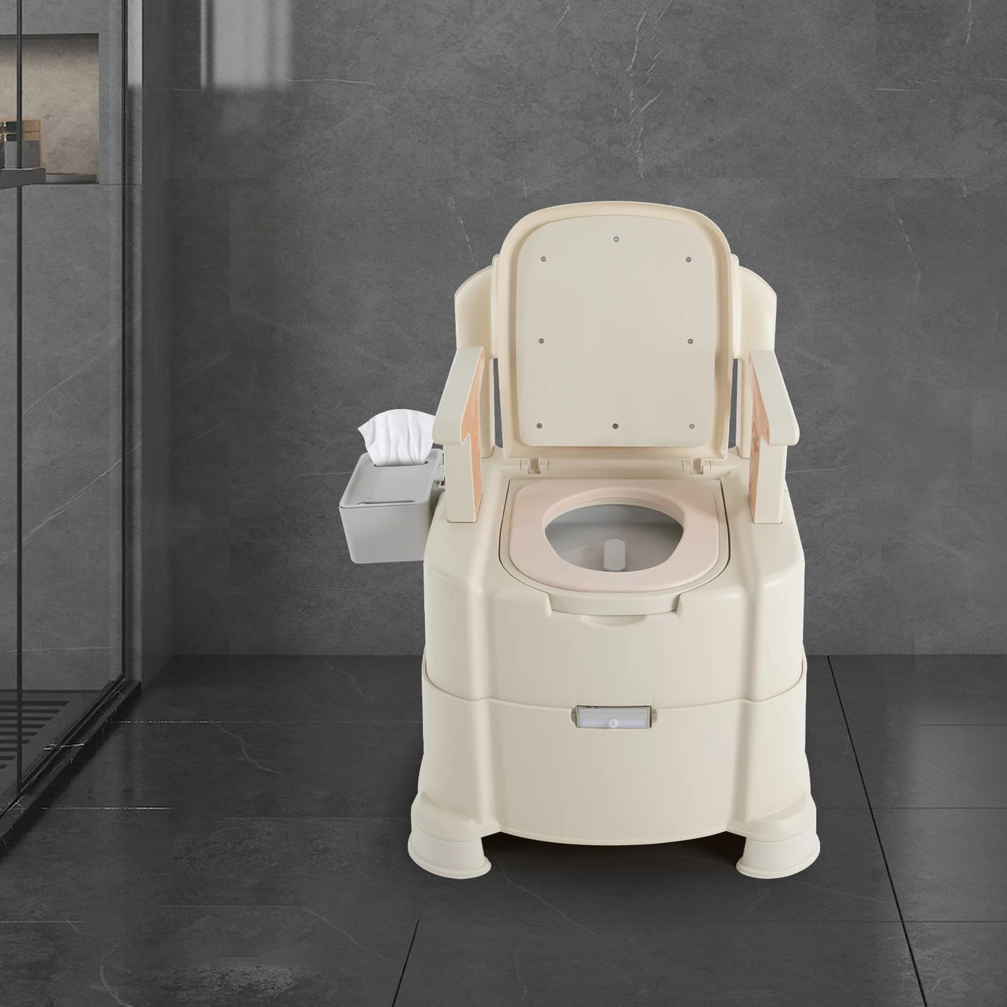 Toilet With Sensor Night Light,bedside Toilet With Maximum Load 200kg, Portable Toilet