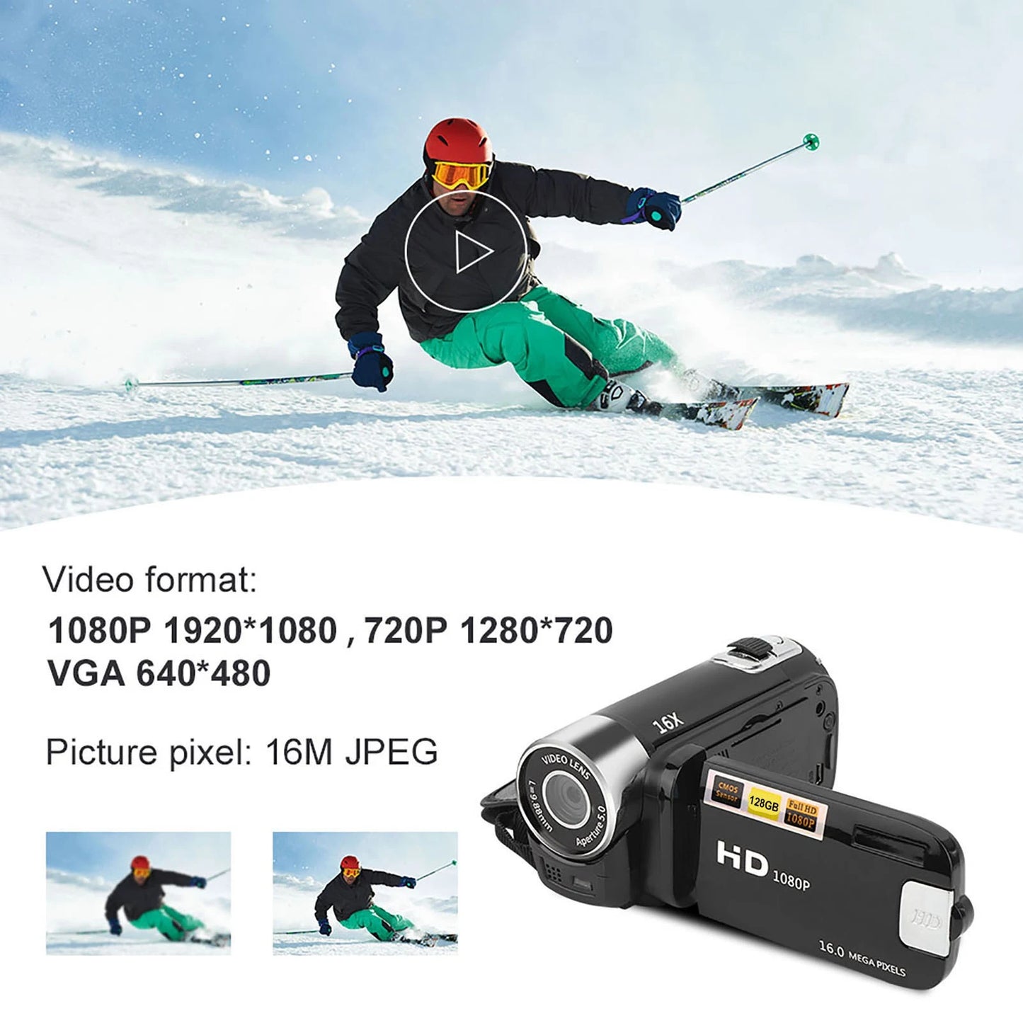 DV Camcorder DH 90 16x Digital Zoom 2.7 Inch Colour Display