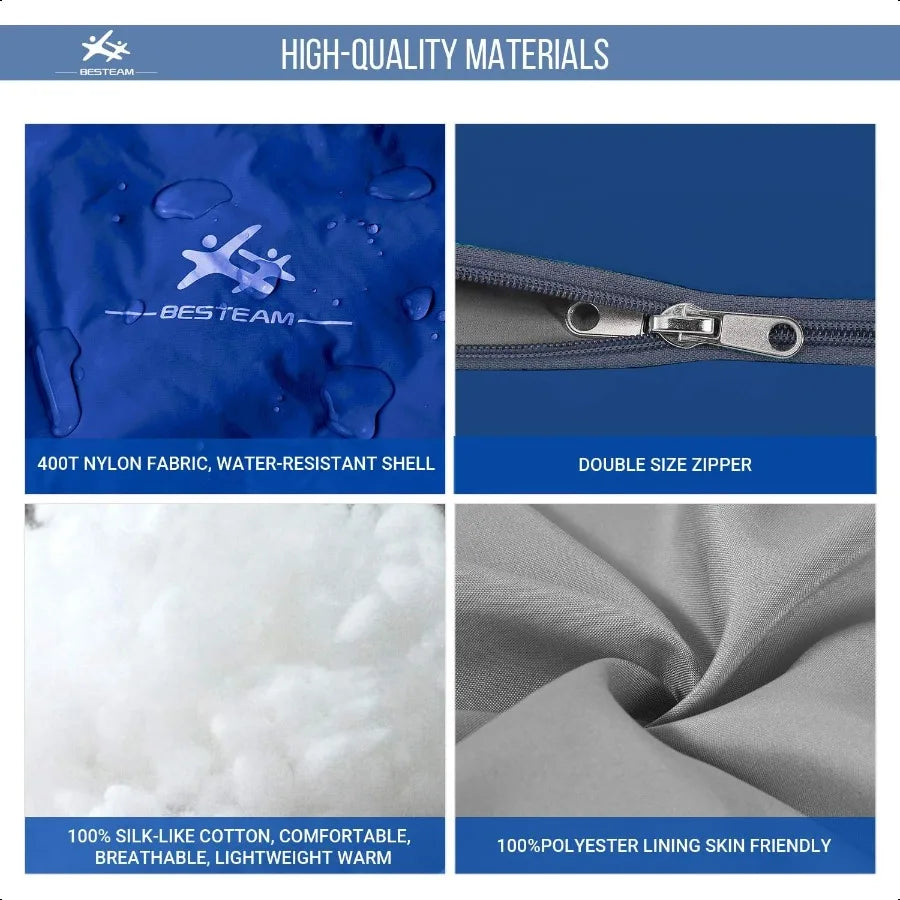 Warm Sleeping Bag Portable Waterproof Packable For Teens