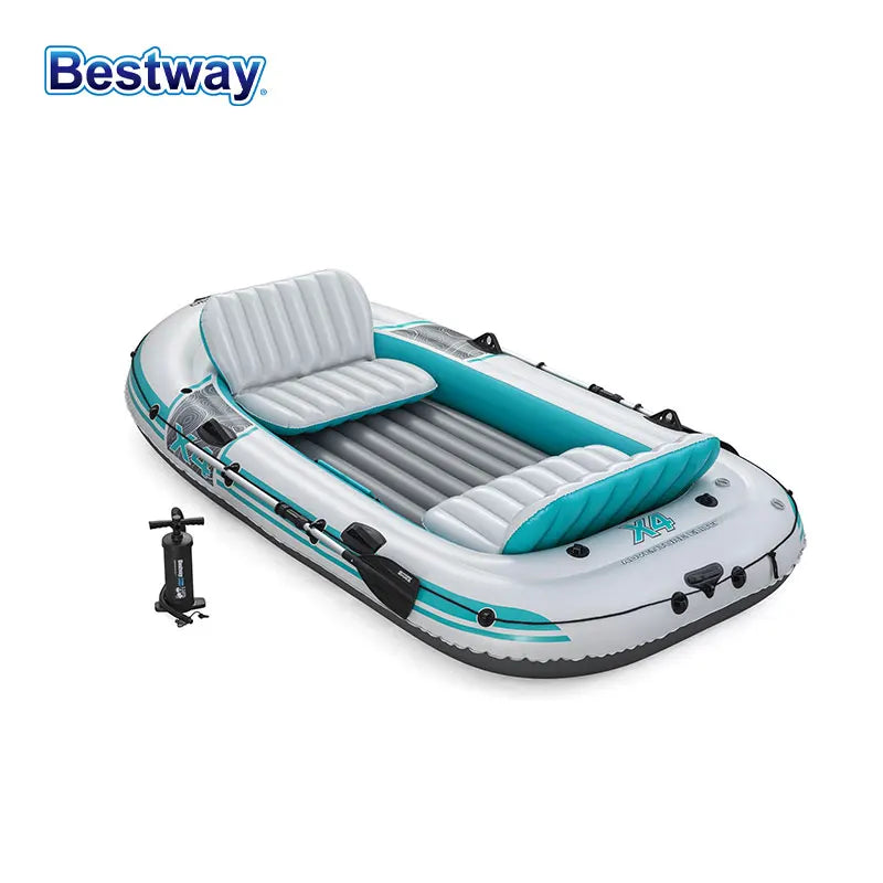 Bestway 65159 Five Person Inflatable Kayak Kit Durable PVC