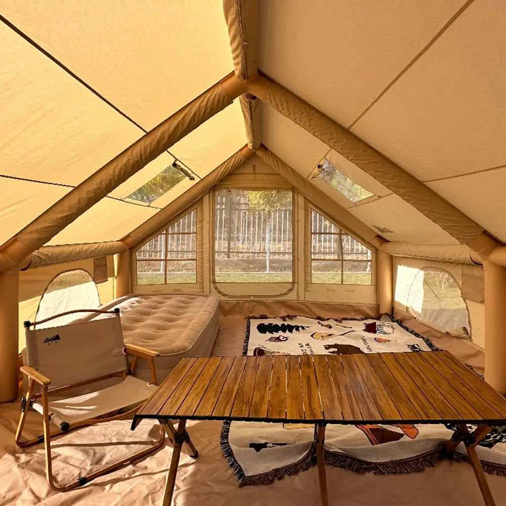 Inflatable Camping Tent Easy Setup Waterproof Family