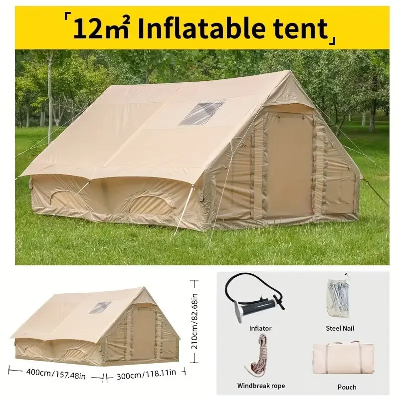 Inflatable Camping Tent Easy Setup Waterproof Family