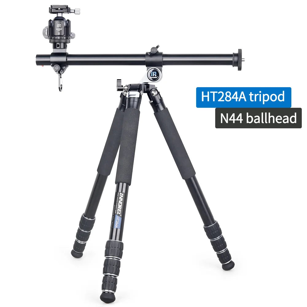 INNOREL Professional Horizontal CNC Heavy Tripod HT284A,Maxheight 182cm,With Central Column, for DSLR Camera Video Camcorder